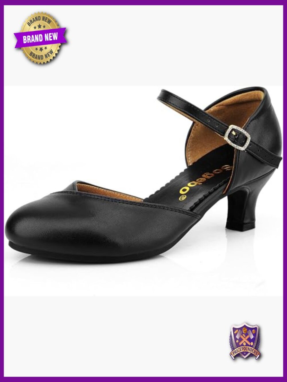 Women's Latin Dance Pumps with Ankle Strap Heels Character Shoes